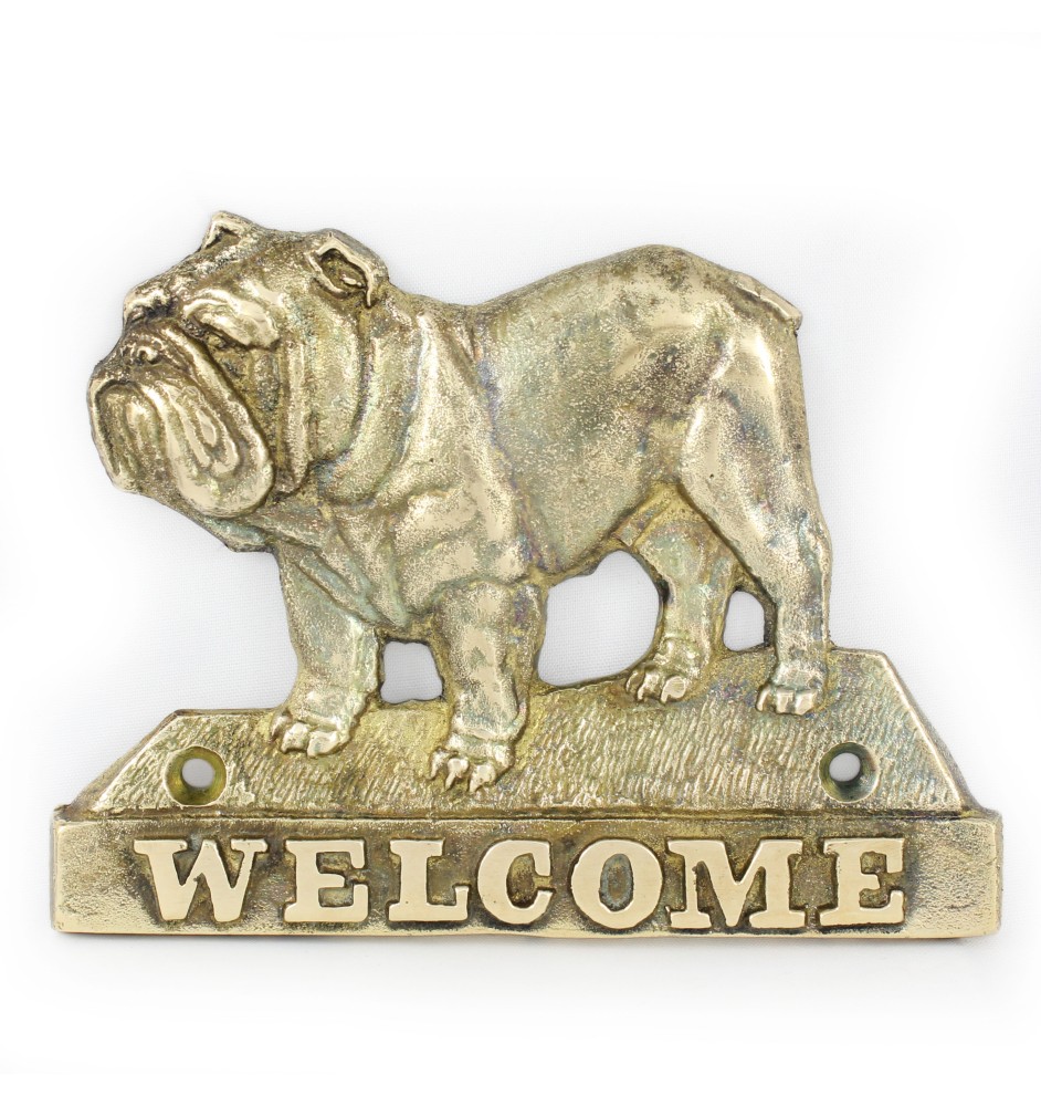 Bulldog welcome plakietka Art-Dog